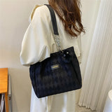 Large Capacity Retro Shoulder Bag Women Pendant Commuter Tote Handbags