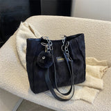 Large Capacity Retro Shoulder Bag Women Pendant Commuter Tote Handbags