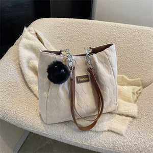 Large Capacity Retro Shoulder Bag Women Pendant Commuter Tote Handbags