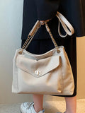 Large Capacity Chain Tote Bag for Women Shoulder Crossbody Handbag