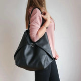 Large Capacity Tote Bags Women Shopper Bag PU Leather Shoulder Bags