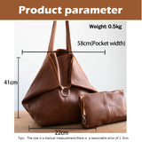 Large Capacity Tote Bags Women Shopper Bag PU Leather Shoulder Bags