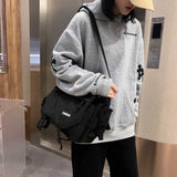 Large Capacity Tote Shoulder Bag Canvas Casual Handbag Female Crossbody Bags