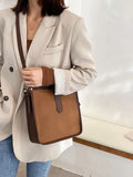 Large Capacity Tote Shoulder Bag for Women Pu Leather Handbag
