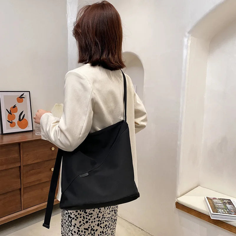 Large Capacity Women's Nylon Shoulder Bag Casual Vintage Crossbody