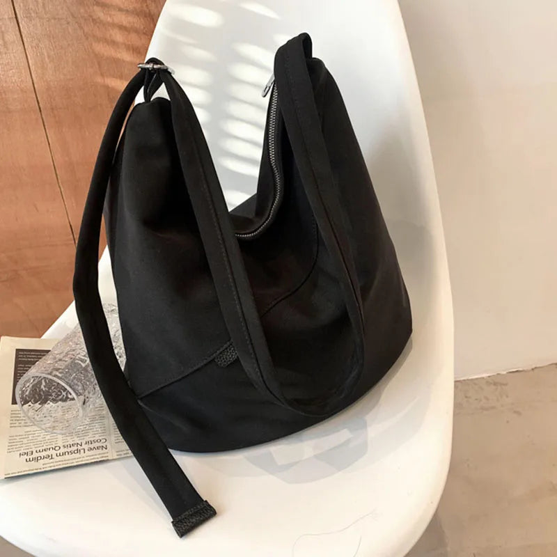 Large Capacity Women's Nylon Shoulder Bag Casual Vintage Crossbody