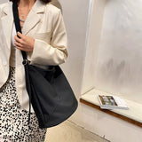 Large Capacity Women's Nylon Shoulder Bag Casual Vintage Crossbody