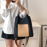 Large Capacity Tote Bag for Women Casual, Canvas Shopping Shoulder Messenger
