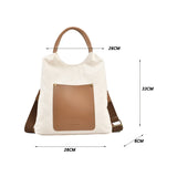 Large Capacity Tote Bag for Women Casual, Canvas Shopping Shoulder Messenger