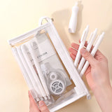Large Transparent Makeup Bag Pencil Case School Stationery Storage