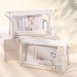 Large Transparent Makeup Bag Pencil Case School Stationery Storage