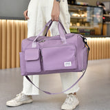 Large Capacity Gym Bag with Shoe Compartment and Wet/Dry Separation