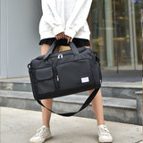 Large Capacity Gym Bag with Shoe Compartment and Wet/Dry Separation