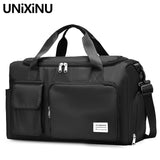 Large Capacity Gym Bag with Shoe Compartment and Wet/Dry Separation