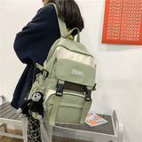 Large Capacity Teenage Girl Backpack Waterproof Schoolbag