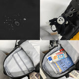 Large Capacity Teenage Girl Backpack Waterproof Schoolbag