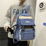 Large Capacity Teenage Girl Backpack Waterproof Schoolbag