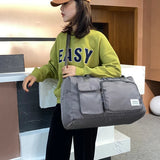 Large Capacity Travel Bags Waterproof Luggage Clothes Shoes Tote Bag Handbag