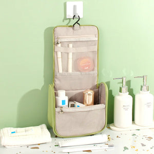 Large-Capacity Travel Cosmetic Bag Hanging Toiletry Wash Bags Organizer