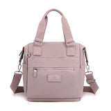 Waterproof Nylon Women Shoulder Messenger Bag with Zipper Pocket