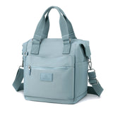 Waterproof Nylon Women Shoulder Messenger Bag with Zipper Pocket