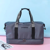 Large Capacity Fitness HandBag for Short Trips, Wet Dry Separation, Weekend Bag