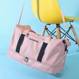 Large Capacity Fitness HandBag for Short Trips, Wet Dry Separation, Weekend Bag