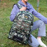 Large Capacity Camo Travel Knapsack Waterproof Multi-Pockets