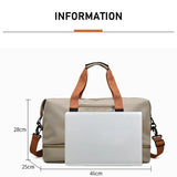 Large Capacity Travel Tote Weekend Bag Sports Duffle Wet Dry Waterproof Bag