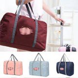 Large Capacity Travel Tote Bag Foldable Luggage Organizer Love Duffle Bags