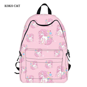 Large Capacity Unicorn Printed School bags for Teenagers Girls