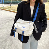 Large Capacity Canvas Messenger Bag Girls Women Postman Shoulder Bag