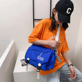 Large Capacity Canvas Messenger Bag Girls Women Postman Shoulder Bag