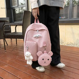 Large Capacity Travel Backpack Nylon Waterproof Student School Bag