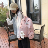 Large Capacity Travel Backpack Nylon Waterproof Student School Bag