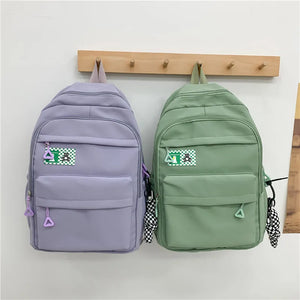 Large Capacity Vintage Backpack School Bags For Teenage Girls