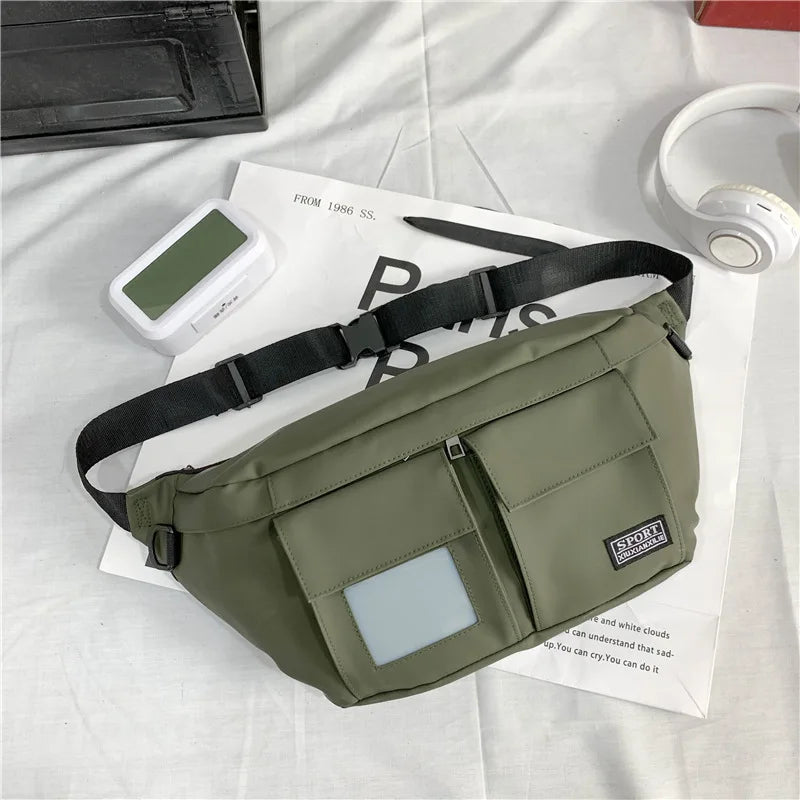 Streetwear Waist Bag Fanny Pack Chest Bags Hip Hop Waist Packs Phone Pocket