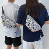 Large Capacity Nylon Waist Bag Fanny Pack for Men and Women