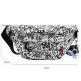 Large Capacity Nylon Waist Bag Fanny Pack for Men and Women