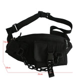 Large Capacity Waist Bag Thick Chain Fanny Pack Multi-Functional Belt Bag