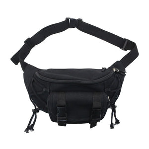 Large Capacity Canvas Waist Bag Unisex Fanny Pack Streetwear Chest Bags