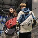 Large Capacity Unisex Waist Bag Fanny Pack Street Wear Chest Bags