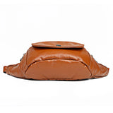 Large Capacity Waist Bag Women Fanny Pack Pu Leather Chest Bag