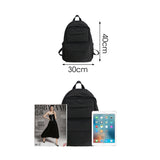 Waterproof Nylon Women Backpack Large Capacity Pure Travel Backpack