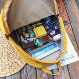 Waterproof Nylon Women Backpack Large Capacity Pure Travel Backpack
