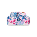 Waterproof Oxford Backpack Women Leaf Print Casual Shoulder Bags