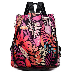 Large Capacity Waterproof Oxford Women Backpack Anti-theft School Bag