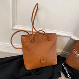 Large Capacity Western Style Shoulder Bags For Women PU Leather Handbags