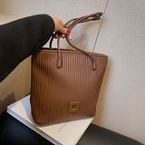 Large Capacity Western Style Shoulder Bags For Women PU Leather Handbags