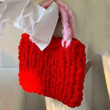Winter Hand Woven Soft Warm Plush Women's Bag